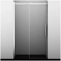 Душевая дверь, хром, прозрачное стекло, WasserKRAFT Alme 15R30