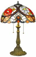 Светильник VELANTE в стиле Tiffany настольный 827-804-02