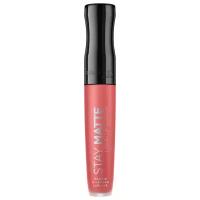 Rimmel жидкая помада для губ Stay Matte, оттенок 600 Coral Sass