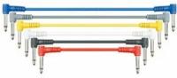 Гитарный кабель - Набор соединительных кабелей патчей Leem (30 см), цветные, 6 шт