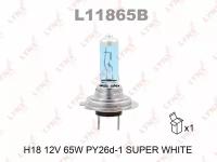 Лампа H18 12V 65W PY26d-1 SUPER WHITE LYNXauto L11865B