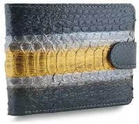 Крутой мужской кошелек Exotic Leather из натуральной кожи питона
