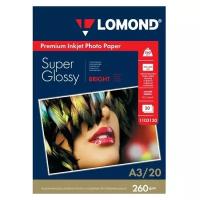 Бумага Lomond A3 Premium Photo Paper 1103130 260 г/м², 20 л, ярко-белый