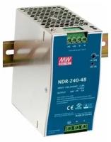 Преобразователь AC-DC сетевой Mean Well NDR-240-48 источник питания 48В, монтаж на DIN-рейку