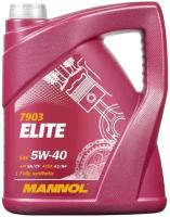 Синтетическое моторное масло Mannol Elite 5W-40, 5 л