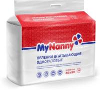 Пеленки впитывающие одноразовые «My Nanny» Эконом Лайт, 60*90, 30 шт