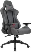 Кресло игровое Zombie Neo, обивка: ткань, цвет: серый