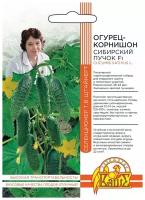 Семена Ваше хозяйство Селекция Штайнер Огурец-корнишон Сибирский Пучок F1, 8 шт