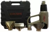 Фен строительный CROWN CT19007 BMC 2000 Вт, 3 режима, 4 насадки, кейс