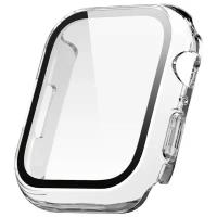 Чехол со стеклом Elago Clear Shield case 9H glass для Apple Watch 45 мм, прозрачный