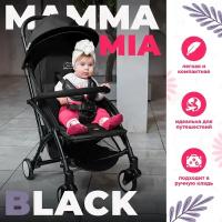 Прогулочная коляска SWEET BABY Mamma Mia, черный, цвет шасси: белый