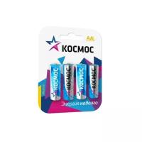 Батарейка КОСМОС LR6 Basic, в упаковке: 4 шт