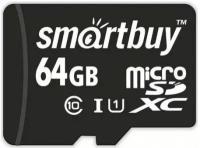 Карта памяти SmartBuy microSDXC Class 10 UHS-I U1 64GB