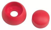 Заглушки(колпачки) составные пластиковые на болты (8-10мм), 20 шт, красные