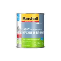 Краска для кухни и ванной латексная Marshall матовая база BC 0,9 л