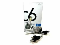 Лампа светодиодная H4 для авто Комплект 2шт. LED C6 (ярче ксенона) 12V 6000K 36W 3800Lm