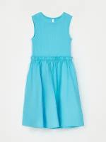 Платье Sela, хлопок, размер 164, голубой