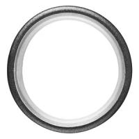 Кольцо для карниза ARTTEX D28 мм с пластиковой вставкой Белый глянец (10 шт.)