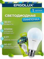 Светодиодная лампа Ergolux LED-A60-10W-E27-6K