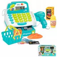 Игровой набор Кассовый аппарат детский МОЙ магазин продавец кассир с аксессуарами и звуковыми эффектами 35532A Tongde