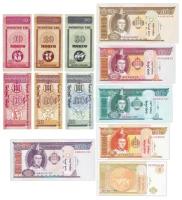 Набор банкнот Монголии, состояние UNC (без обращения), 1993-2017 г. в