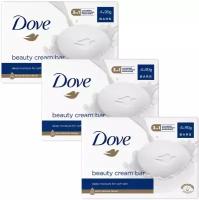 Dove Крем-мыло кусковое Красота и уход, 4 шт, 90 г