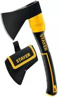 STAYER FIBERGLASS, 600/800 г, с чехлом, 350 мм, кованый топор, Professional (2062-06P)