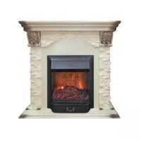 Электрический камин RealFlame Dublin Lux + Majestic LUX 1.6 кВт 103.5 см 99 см 42.5 см бело-черный