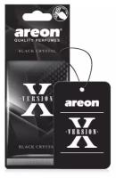 Автомобильный ароматизатор Areon X-VERSION BLACK black Crystal/Черный кристал, подвесной картон 704-AXV-011