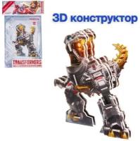 3D конструктор из пенокартона «Transformers, Гримлок», 1 лист, Трансформеры