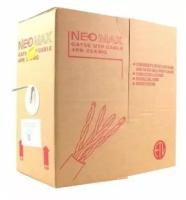 Neomax Кабель NM711001 U UTP cat.5e 4x2x0.46, 25 AWG, Медь, внутренний, PVC, 305м, серый