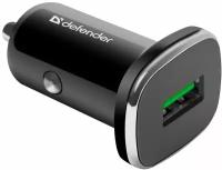 Defender Зарядное устройство автомобильное Defender UCA-91 83830, 1xUSB 3.0A (QC3.0), (3000 мА) черный (ret)