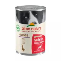 Влажный корм для собак Almo Nature Holistic Single Protein беззерновой, гусь 400 г