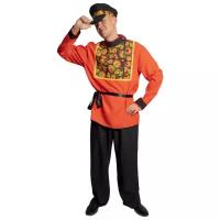 Мужской карнавальный костюм Хохлома на рост 176