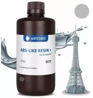 Фотополимерная смола Anycubic ABS+ LIKE Resin + UV Resin для 3D принтера 405нм Серый (Grey) 1 литр