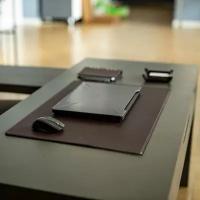 Настольный кожаный коврик / накладка / бювар на письменный стол для руководителя J.Audmorr, L- 60х100 см
