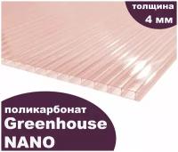 Сотовый поликарбонат GreenHouse - Nano, 4 мм, 6 метров, 1 лист