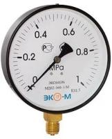 Манометр экомера МД02-160мм 0-1 МПа М20*1,5 МД02-160-М-1МПа