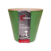 Кашпо InGreen London ING1552-K, 1л, 12.5x11.3 см, оливковый