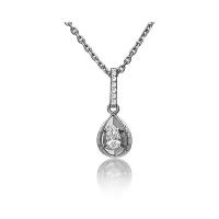 PLATINA jewelry Золотая подвеска с вставками Swarovski 03-2373-00-501-1120-38