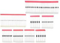 Набор диодов 100шт (1N4148, 1N4007, 1N5819, 1N5399, 1N5408, 1N5822, FR107, FR207)