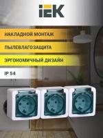 Розетка IEK ERMP32-K03-16-54-EC ГЕРМЕС PLUS, 16 А, с заземлением