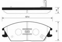 Колодки передние Sangsin Brake SP1047