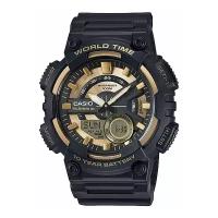 Наручные часы CASIO Collection AEQ-110BW-9A, черный, золотой