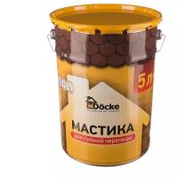 Мастика Docke PIE для гибкой черепицы, 4.2кг, 5 л, цвет серый