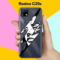 Силиконовый чехол на realme C25s Молния / для Реалми Ц25с