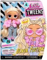 Кукла L. O. L. SURPRISE! Tweens Fashion Doll Olivia Flutter 4 series, ЛОЛ сюрприз твинс фэшион долл- Оливия Флаттер, 16,5 см. 588733