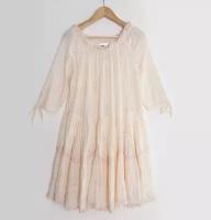 Платье женское в стиле бохо, 100% хлопок, Испания, ID: U4536Vb