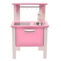 Детская кухня SITSTEP, розовые фасады плита имитация (наклейка)