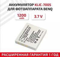 Аккумулятор (АКБ, аккумуляторная батарея) KLIC-7005 для фотоаппарата BenQ DC X600, 3.7В, 1250мАч, Li-Ion